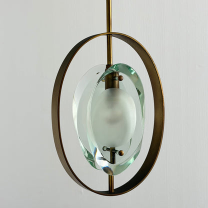 Rare Max Ingrand Model 1933 Pendant for Fontana Arte, Italy, 1961 Pendant Lights