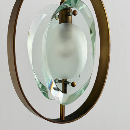 Rare Max Ingrand Model 1933 Pendant for Fontana Arte, Italy, 1961 Pendant Lights