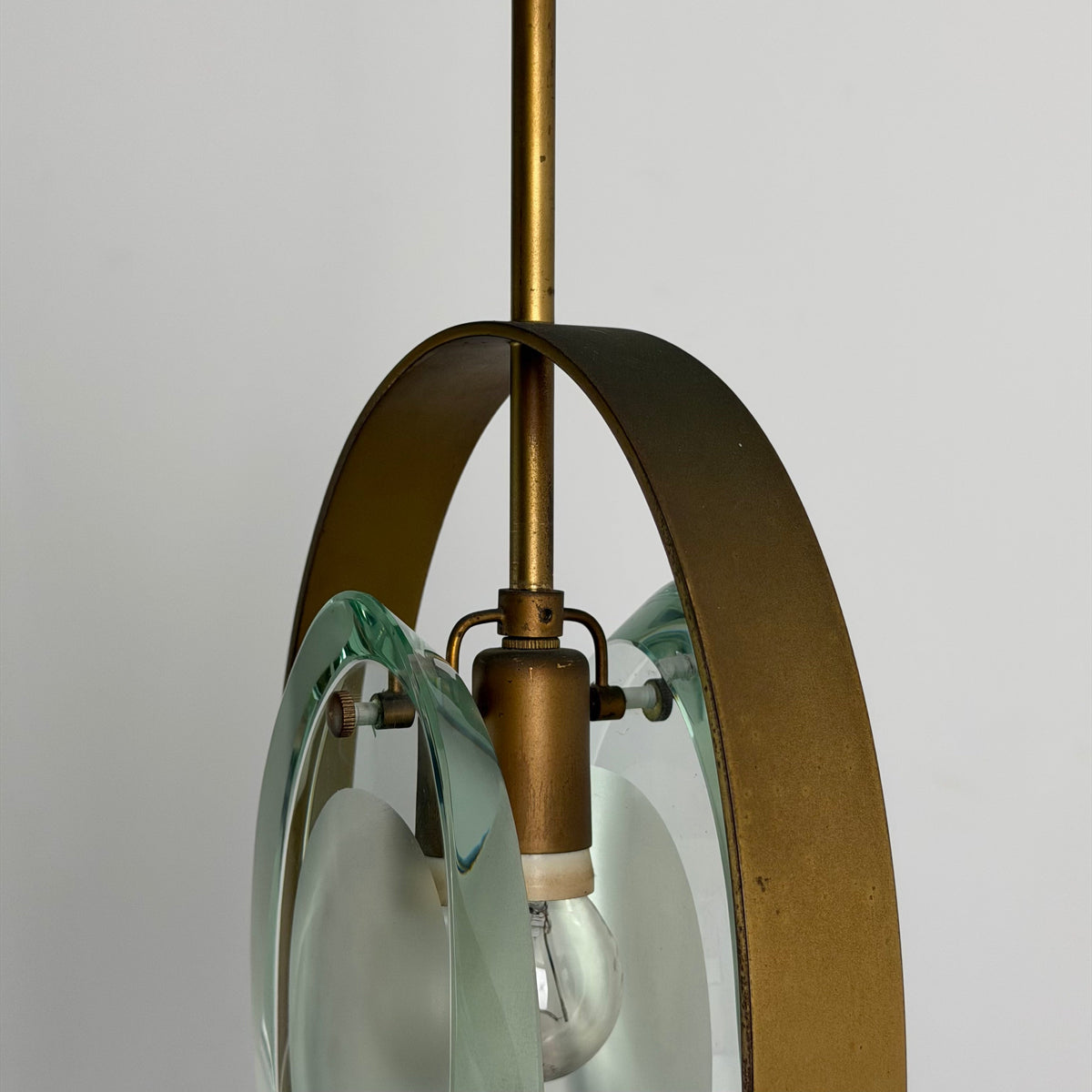 Rare Max Ingrand Model 1933 Pendant for Fontana Arte, Italy, 1961 Pendant Lights