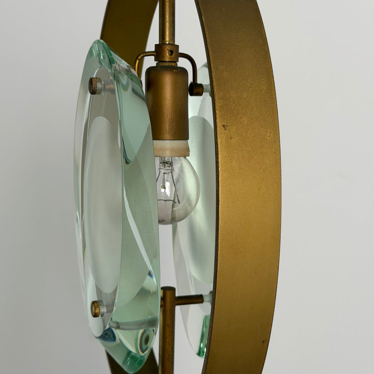 Rare Max Ingrand Model 1933 Pendant for Fontana Arte, Italy, 1961 Pendant Lights