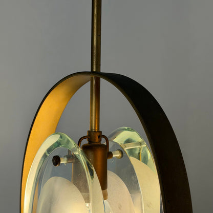Rare Max Ingrand Model 1933 Pendant for Fontana Arte, Italy, 1961 Pendant Lights