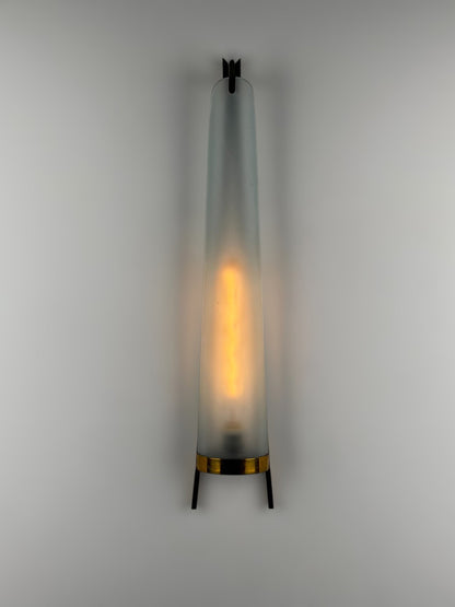 Rare Monumental Single Sconce by Max Ingrand for Fontana Arte, 1950s Sconces