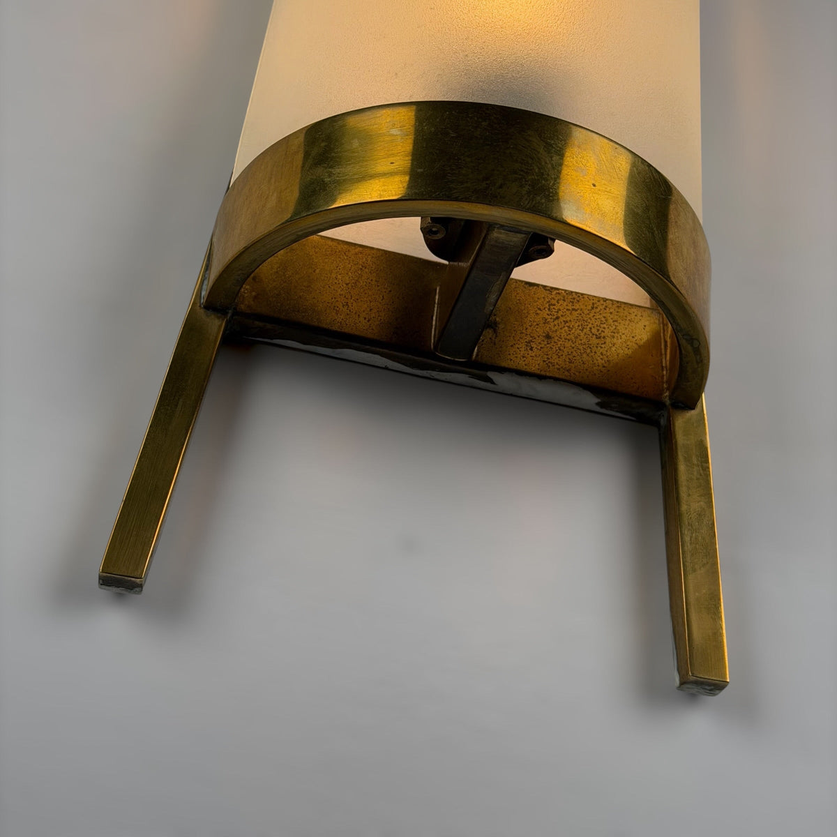 Rare Monumental Single Sconce by Max Ingrand for Fontana Arte, 1950s Sconces