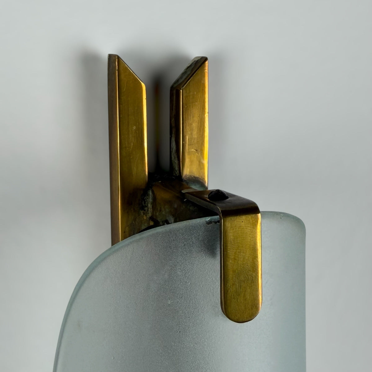 Rare Monumental Single Sconce by Max Ingrand for Fontana Arte, 1950s Sconces