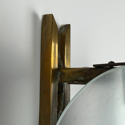 Rare Monumental Single Sconce by Max Ingrand for Fontana Arte, 1950s Sconces