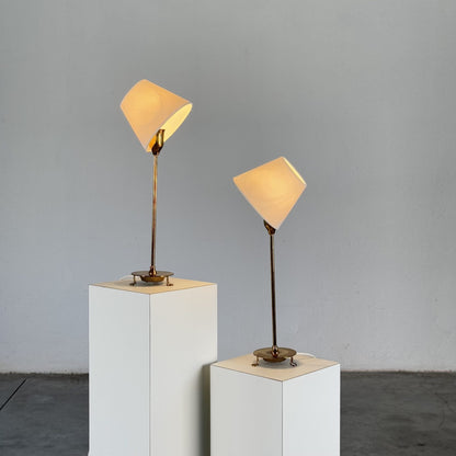 Rare Pair of Table Lamps Model 2552/2 by Josef Frank for Svenskt Tenn, Sweden Table Lamps