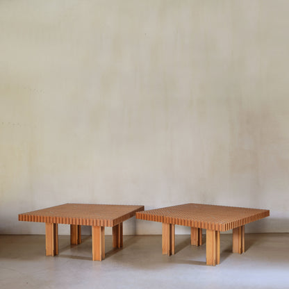 Rare Pair of "Kyoto" Coffee Tables by Pierluigi Ghianda, 1993 Coffee Tables