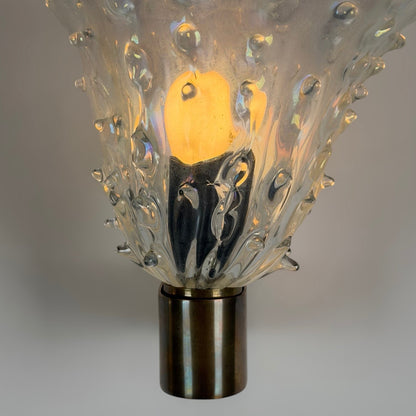Rare Pair of "Medusa" Murano Glass Wall Sconces by Ercole Barovier, 1940s Sconces