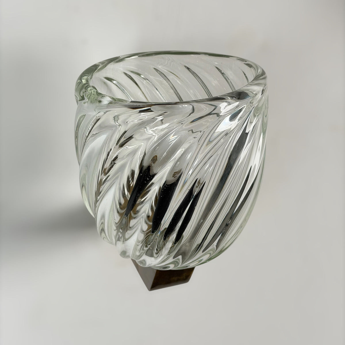 Rare Pair of "Mezzo Diamante" Murano Glass Wall Sconces by Carlo Scarpa for Venini, 1940s Sconces
