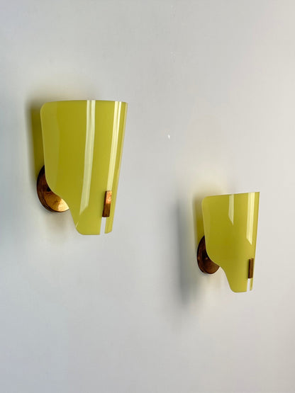 Rare Pair of Model 157-PX Wall Lights by Gino Sarfatti for Arteluce, Italy, 1960 Sconces