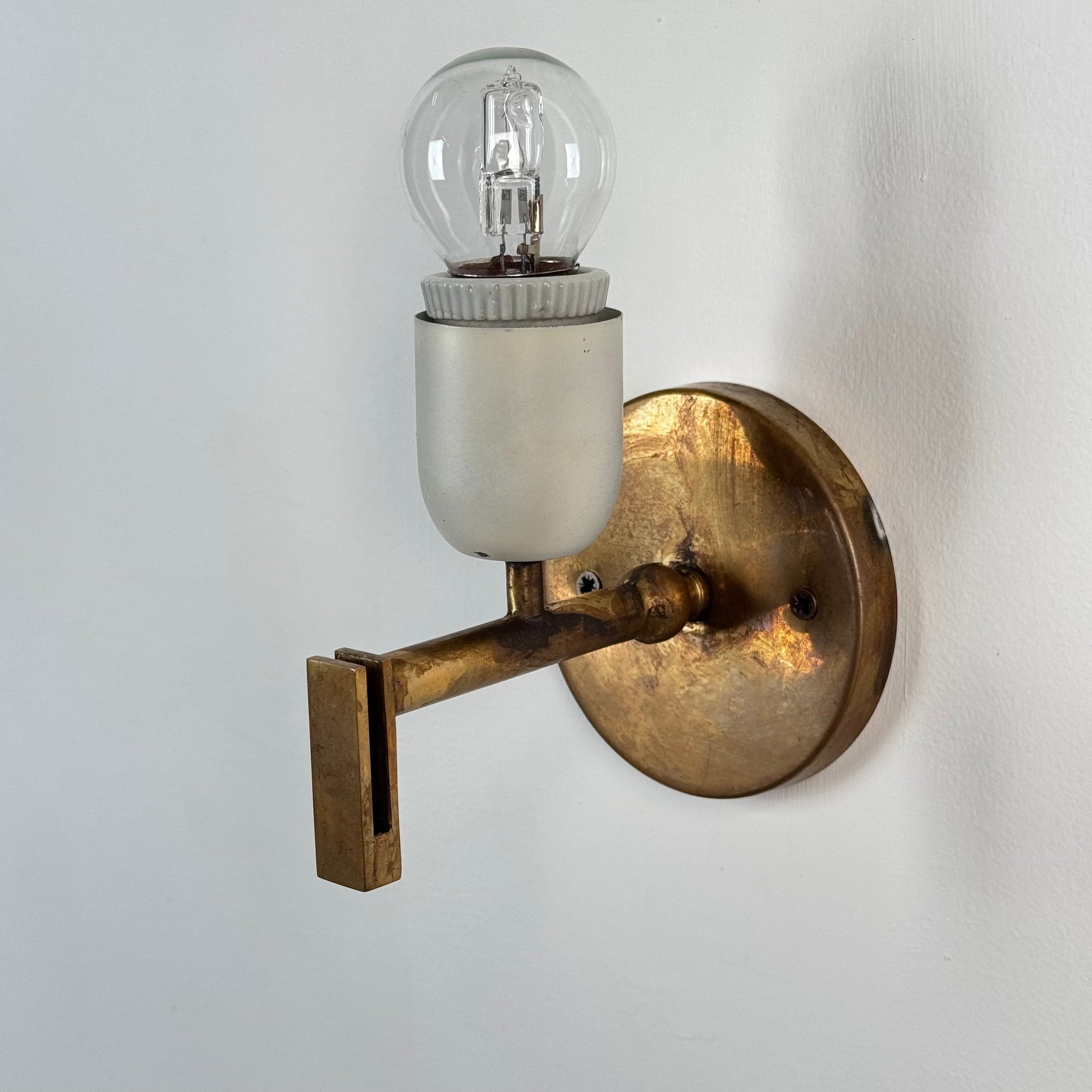 Rare Pair of Model 157-PX Wall Lights by Gino Sarfatti for Arteluce, Italy, 1960 Sconces
