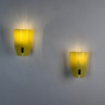 Rare Pair of Model 157-PX Wall Lights by Gino Sarfatti for Arteluce, Italy, 1960 Sconces