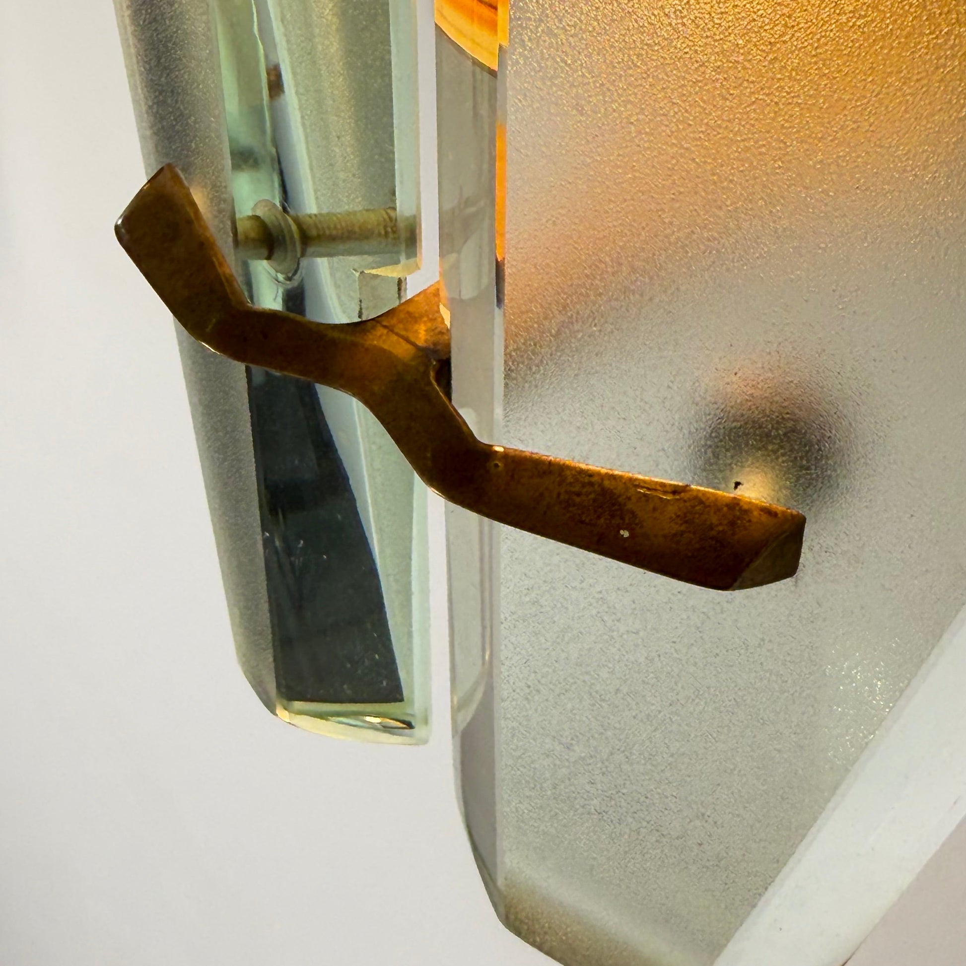 Rare Pair of Model 1937 Wall Lights by Max Ingrand for Fontana Arte, Italy, 1958 Sconces