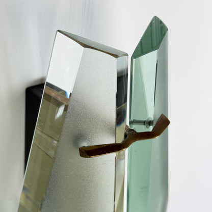 Rare Pair of Model 1937 Wall Lights by Max Ingrand for Fontana Arte, Italy, 1958 Sconces