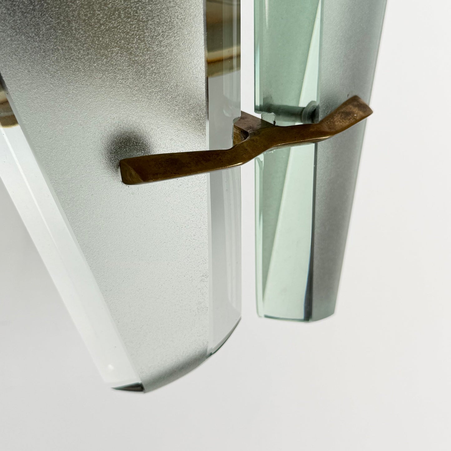 Rare Pair of Model 1937 Wall Lights by Max Ingrand for Fontana Arte, Italy, 1958 Sconces