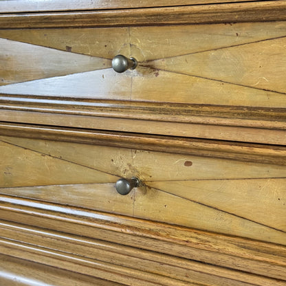 Rare Sculptural Diamond-Front Sideboard by Osvaldo Borsani for ABV, Italy, 1950s Sideboards