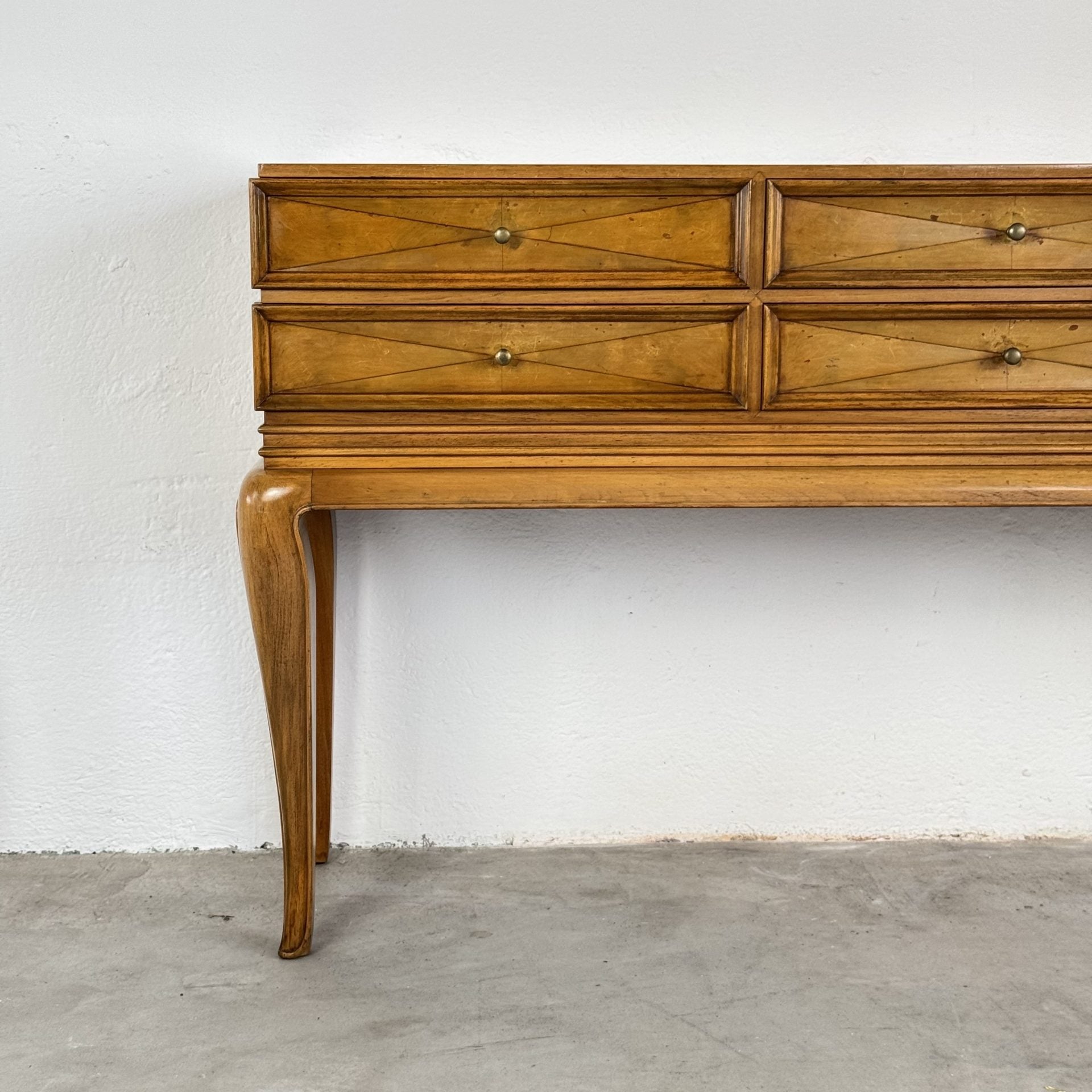 Rare Sculptural Diamond-Front Sideboard by Osvaldo Borsani for ABV, Italy, 1950s Sideboards