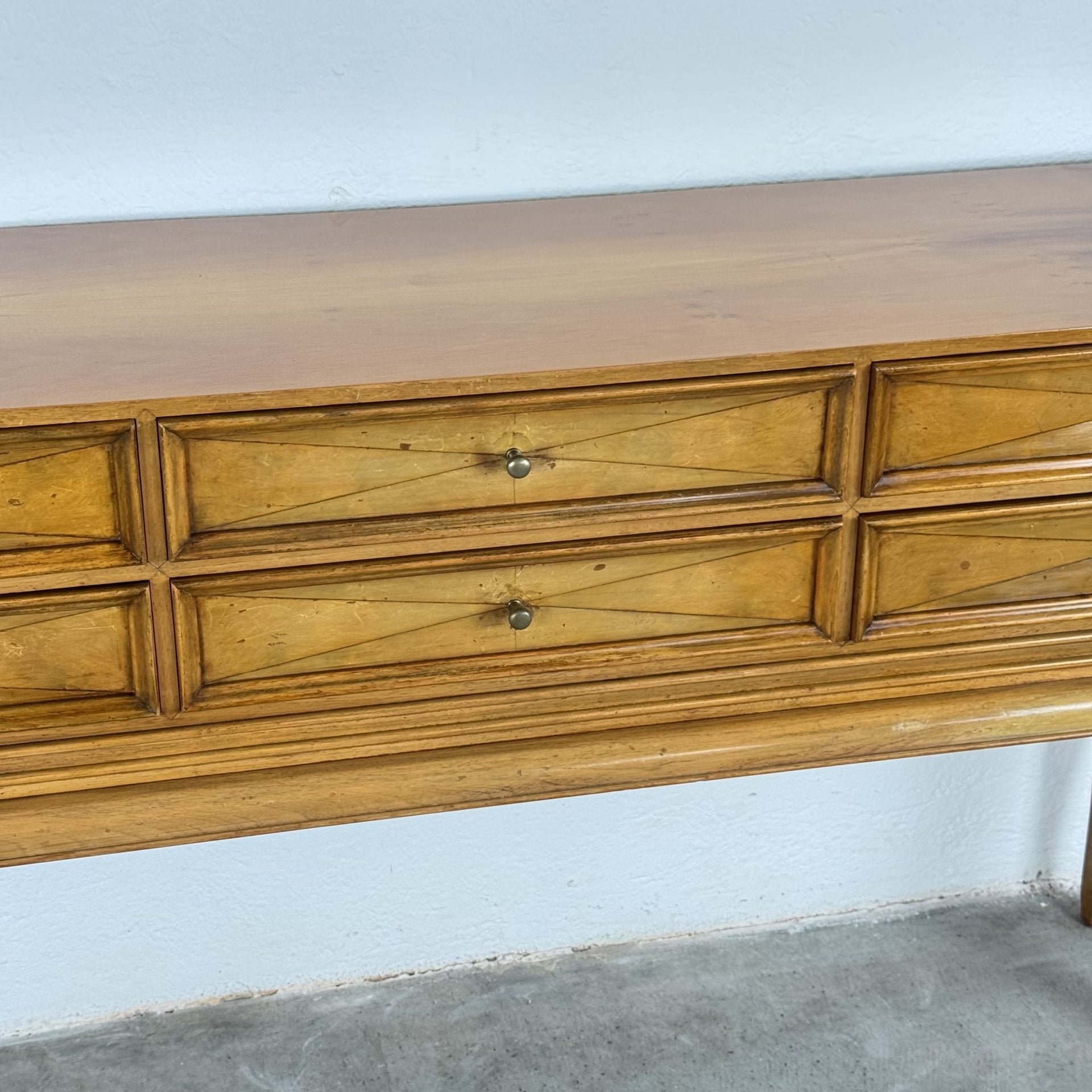 Rare Sculptural Diamond-Front Sideboard by Osvaldo Borsani for ABV, Italy, 1950s Sideboards