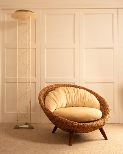 Rattan Round Chair, 1970s Chairs