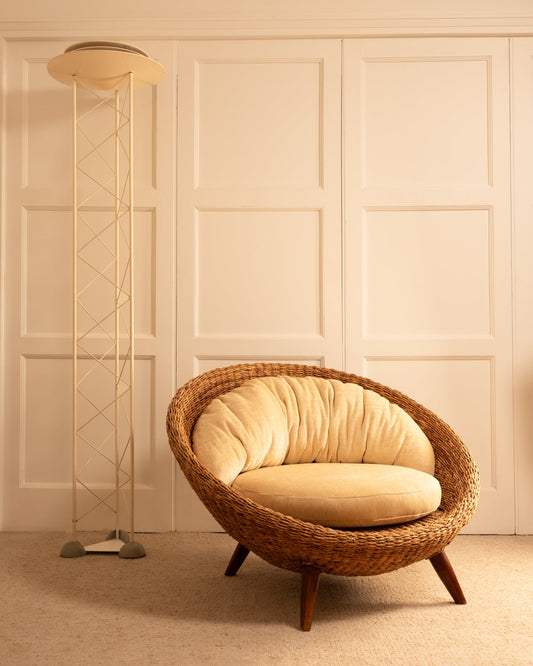 Rattan Round Chair, 1970s Chairs
