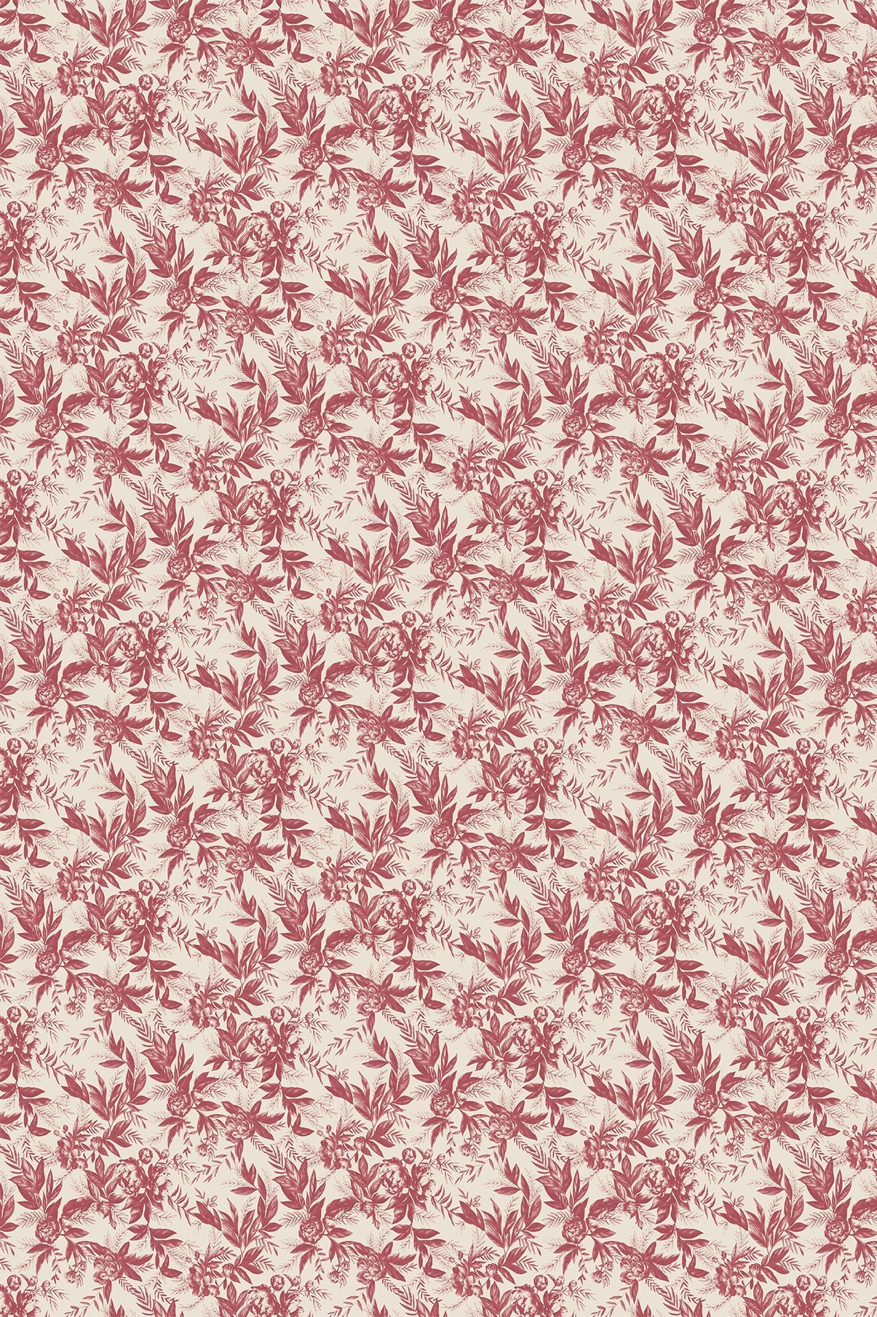 Recollection Wallpaper in Chilli Pepper by Papier