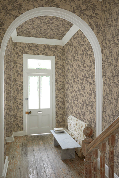 Recollection Wallpaper in Roasted Cashew by Papier, second view