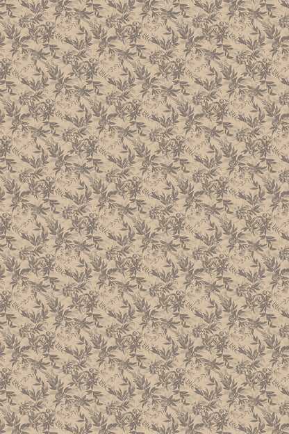 Recollection Wallpaper in Roasted Cashew by Papier