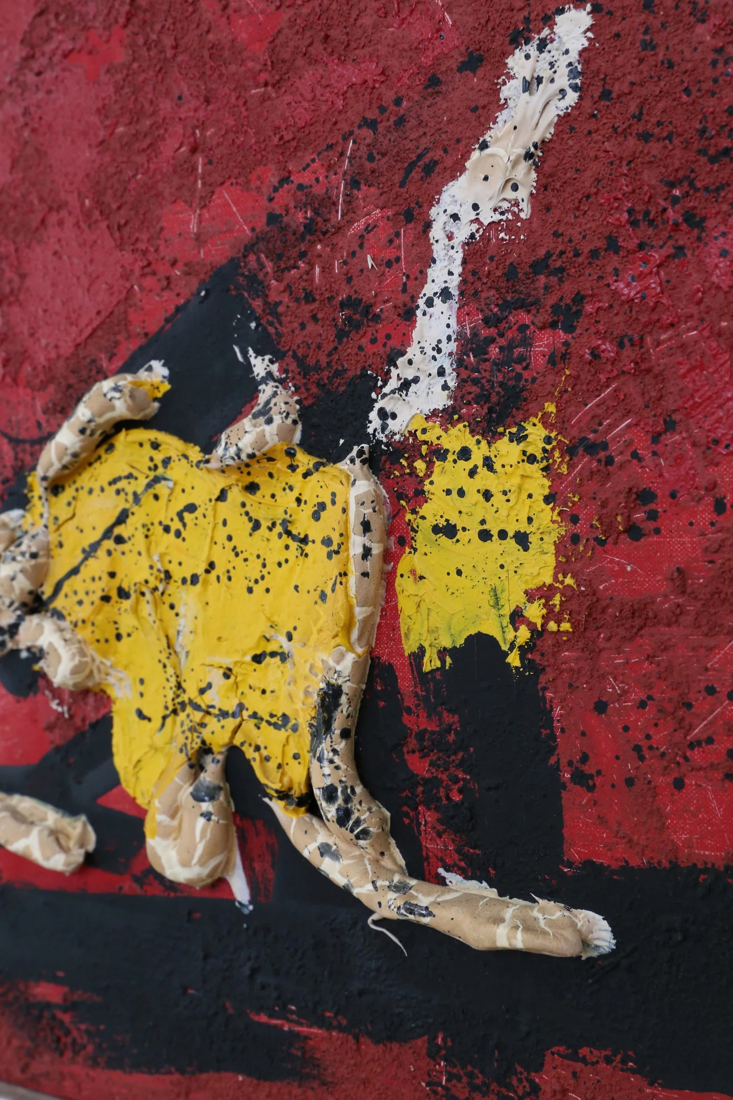 Red Abstract Painting, Filip Field Artwork