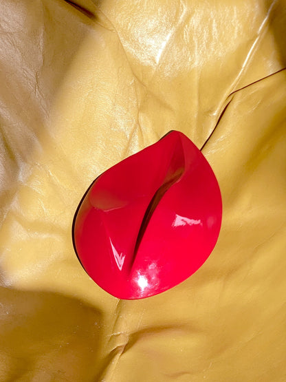 Red Lacquer Dish - Tear Vide Poche Trays