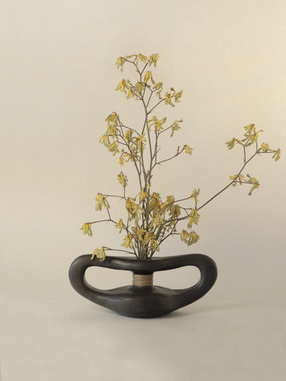 Reed Wrapped Vase Vases
