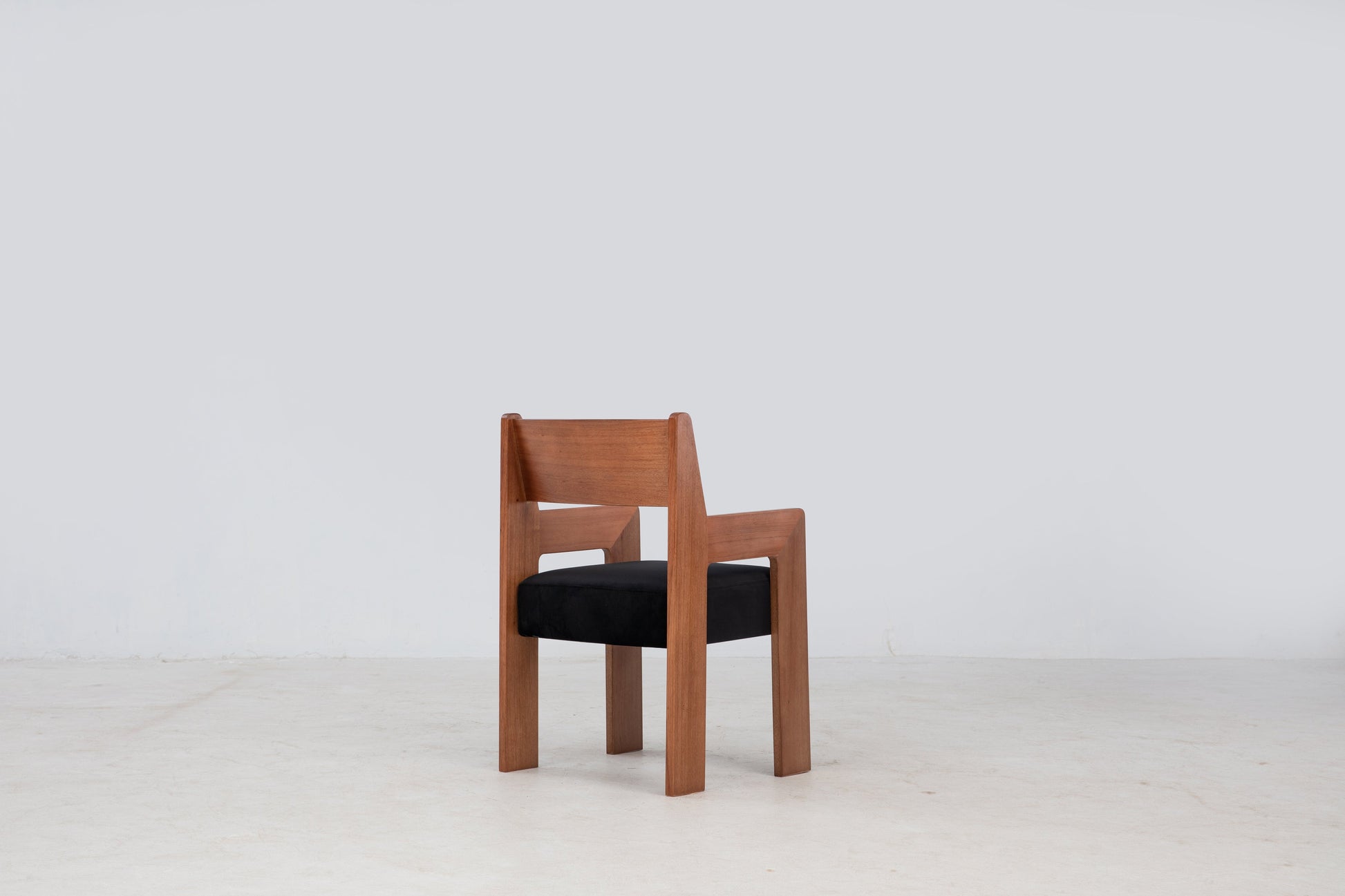 Reka Armchair in Amber and Black Velvet by Sun at Six Chairs