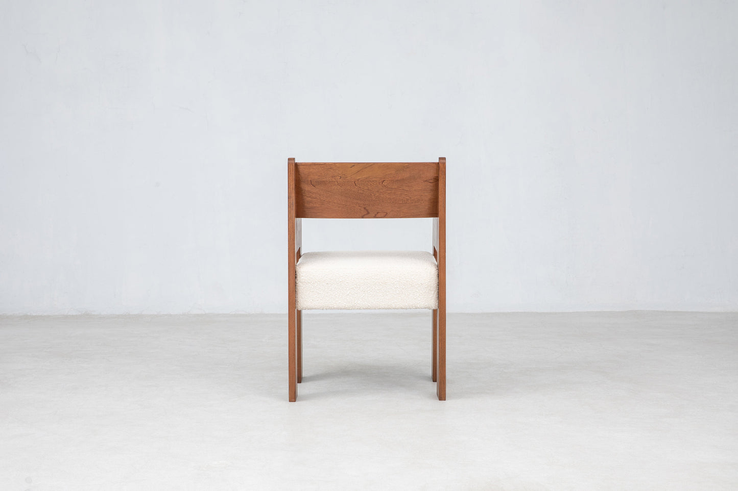 Reka Armchair in Amber and Cream Boucle by Sun at Six Chairs