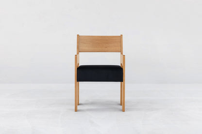 Reka Armchair in Clay/Black Velvet Chairs