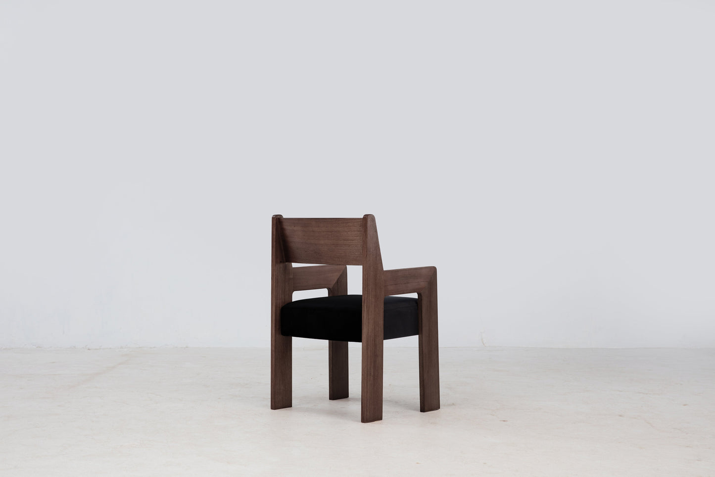 Reka Armchair in Cocoa and Black Velvet  by Sun at Six Chairs