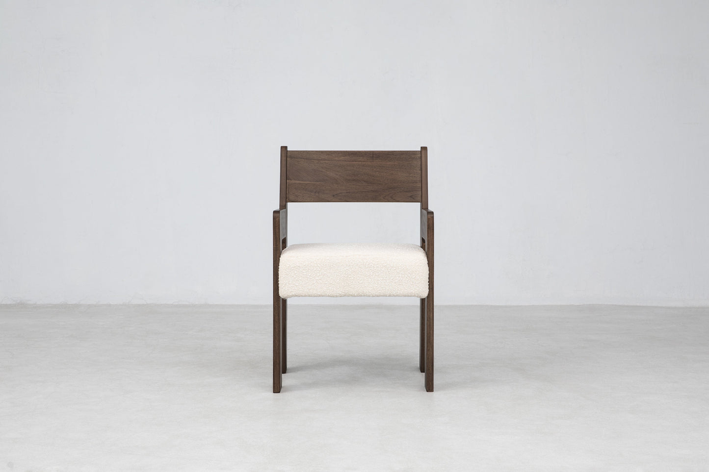 Reka Armchair in Cocoa/Cream Boucle Chairs