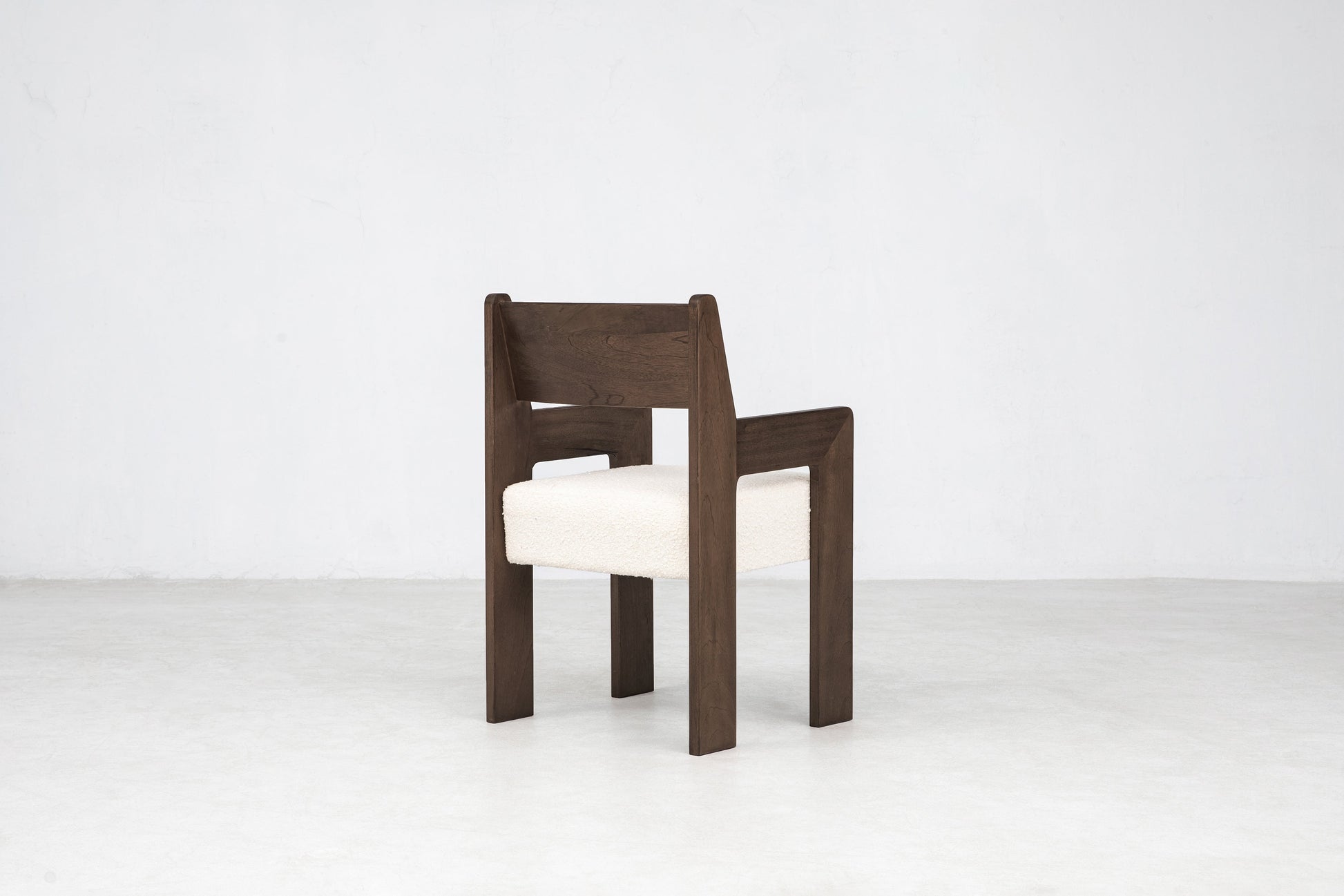 Reka Armchair in Cocoa/Cream Boucle Chairs