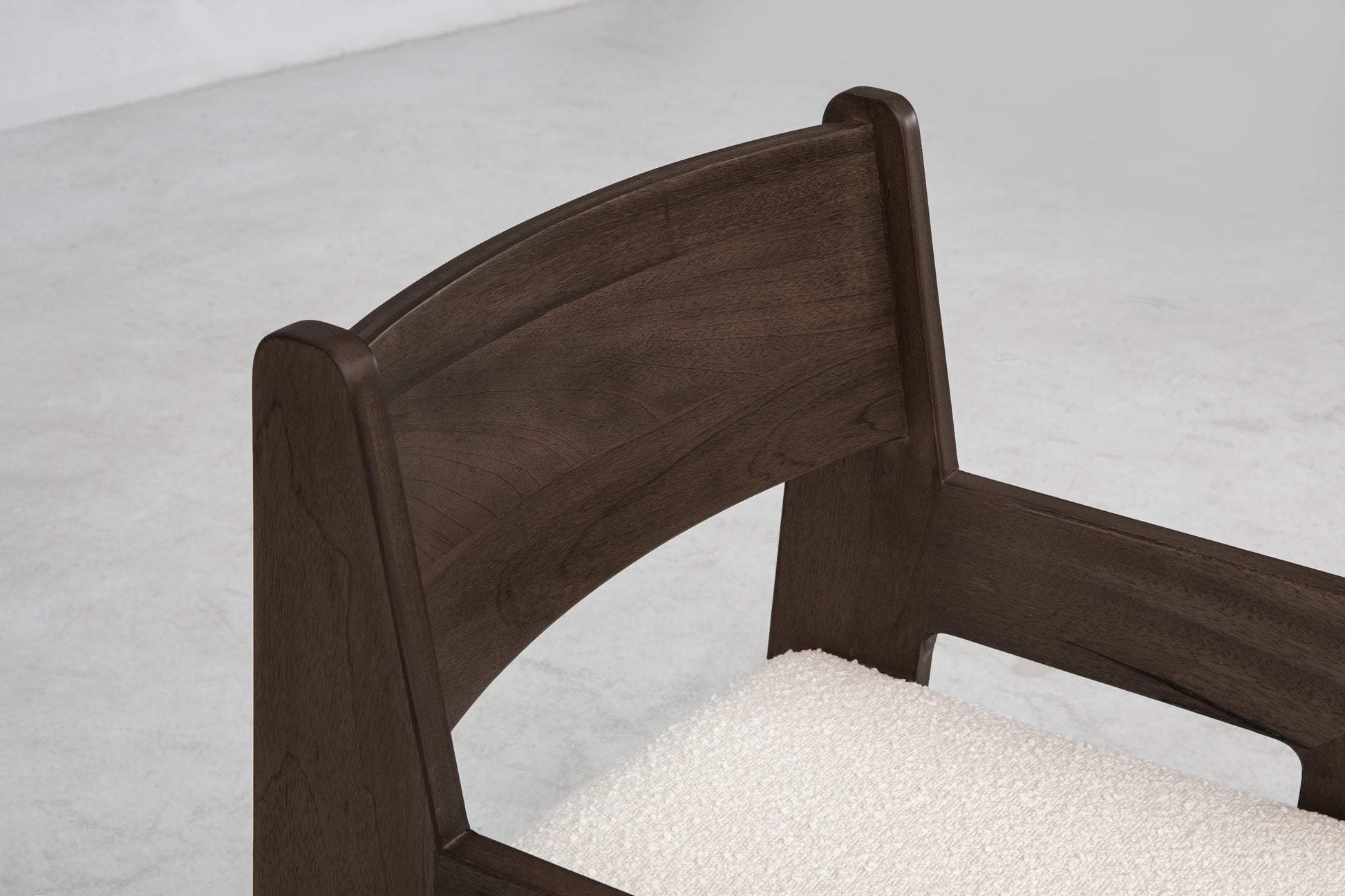 Reka Armchair in Cocoa/Cream Boucle Chairs