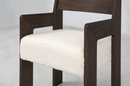 Reka Armchair in Cocoa/Cream Boucle Chairs