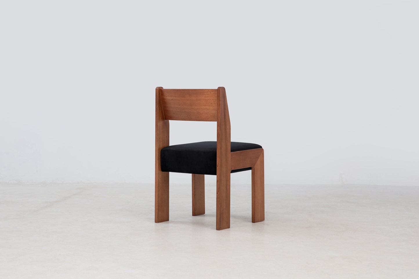 Reka Side Chair in Amber and Black Velvet Side Chairs