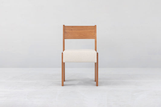 Reka Side Chair in Clay/Cream Boucle Dining Chairs