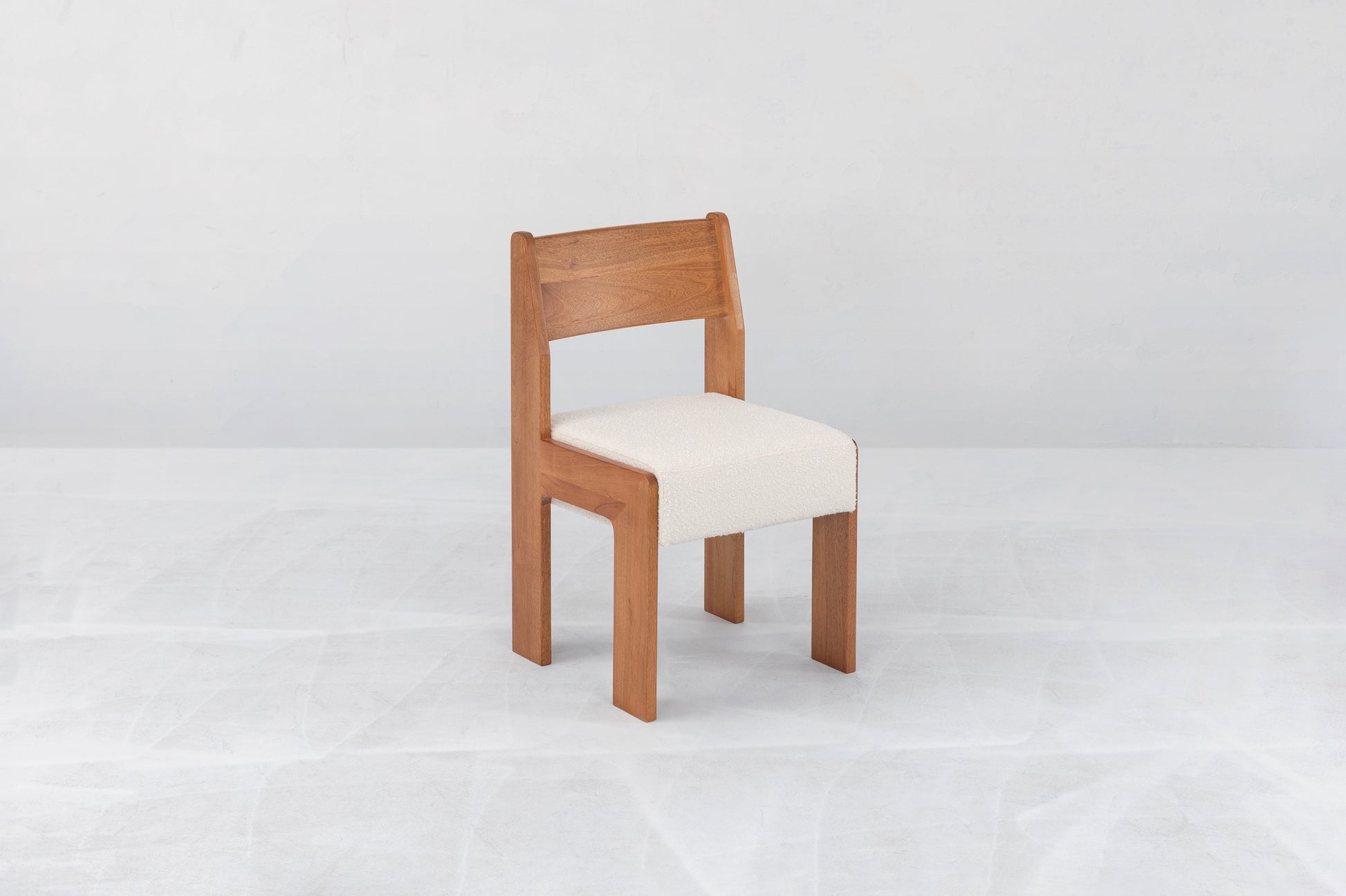 Reka Side Chair in Clay/Cream Boucle Dining Chairs