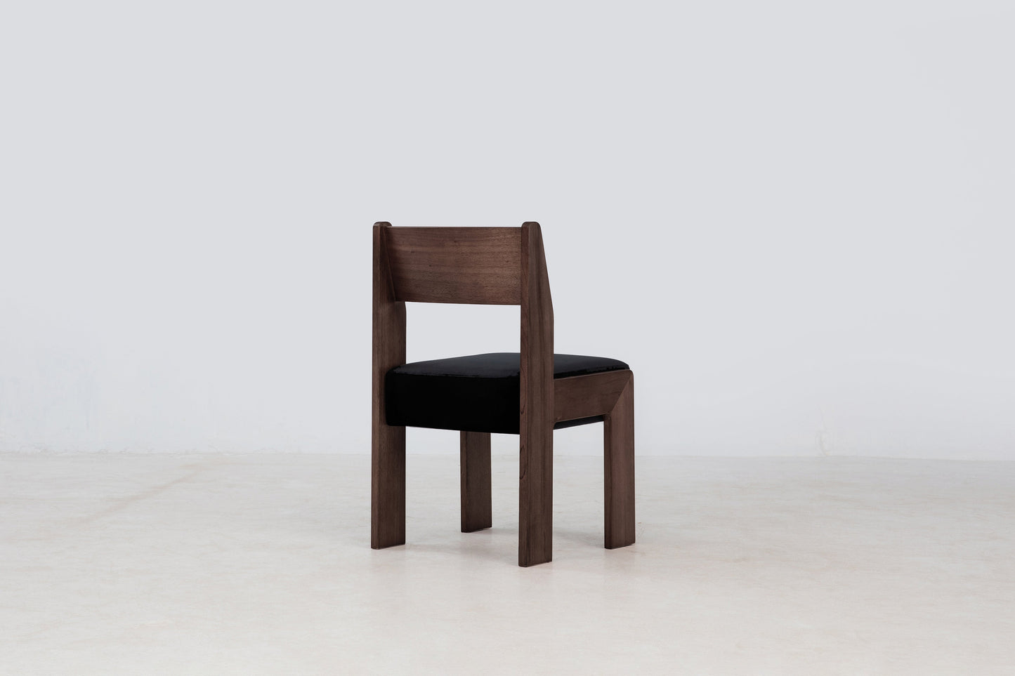 Reka Side Chair in Cocoa and Black Velvet Side Chairs