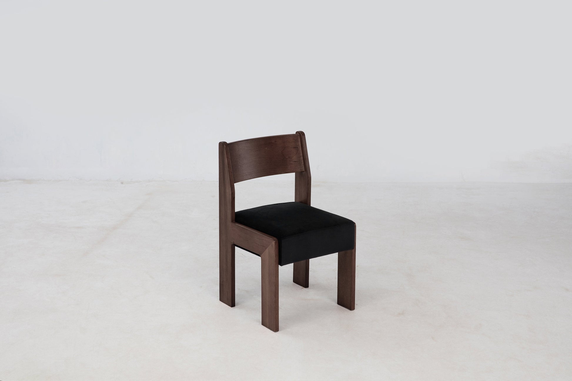 Reka Side Chair in Cocoa and Black Velvet Side Chairs