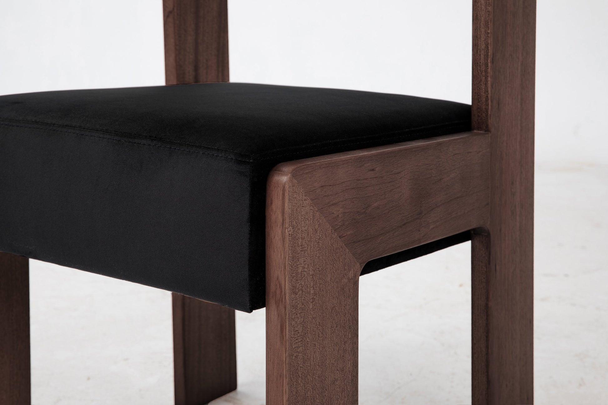 Reka Side Chair in Cocoa and Black Velvet Side Chairs