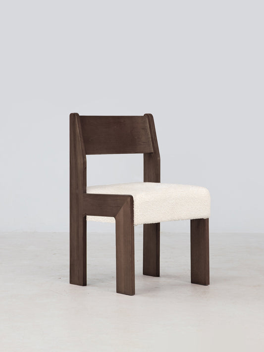 Reka Side Chair in Cocoa/Cream Boucle Dining Chairs