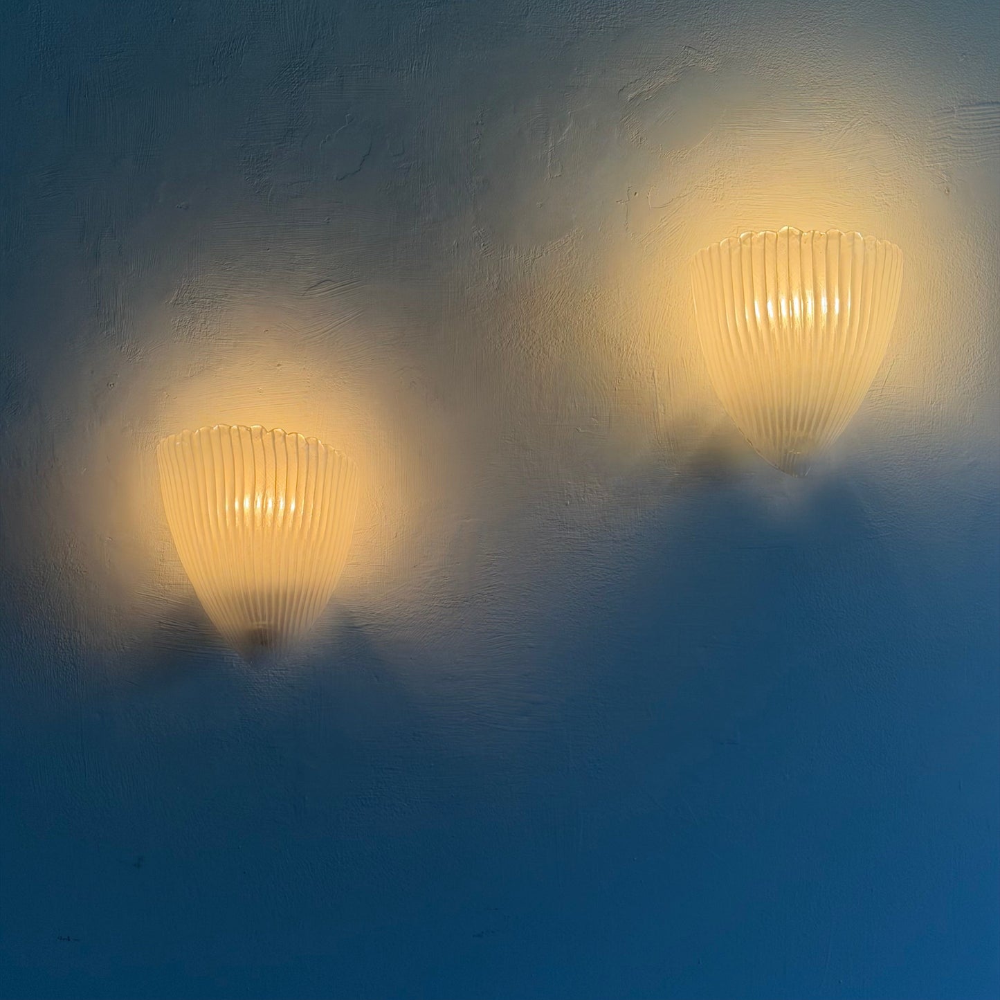 Pair of Model 5777 "Reticello" Wall Sconces by Carlo Scarpa for Venini, 1930s Sconces