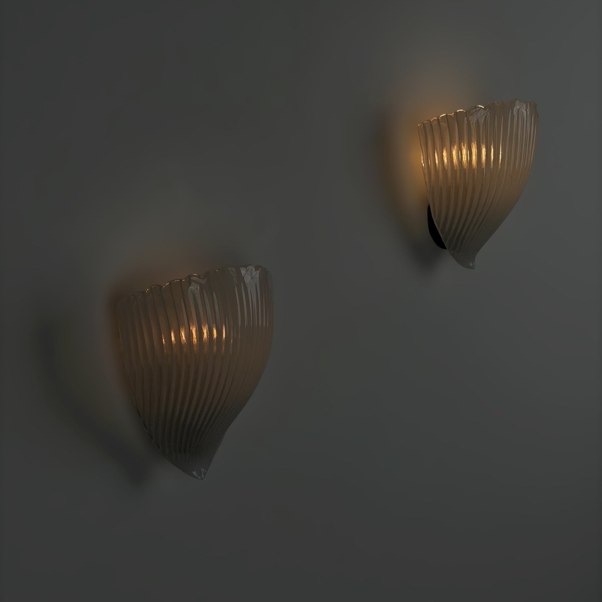 Pair of Model 5777 "Reticello" Wall Sconces by Carlo Scarpa for Venini, 1930s Sconces