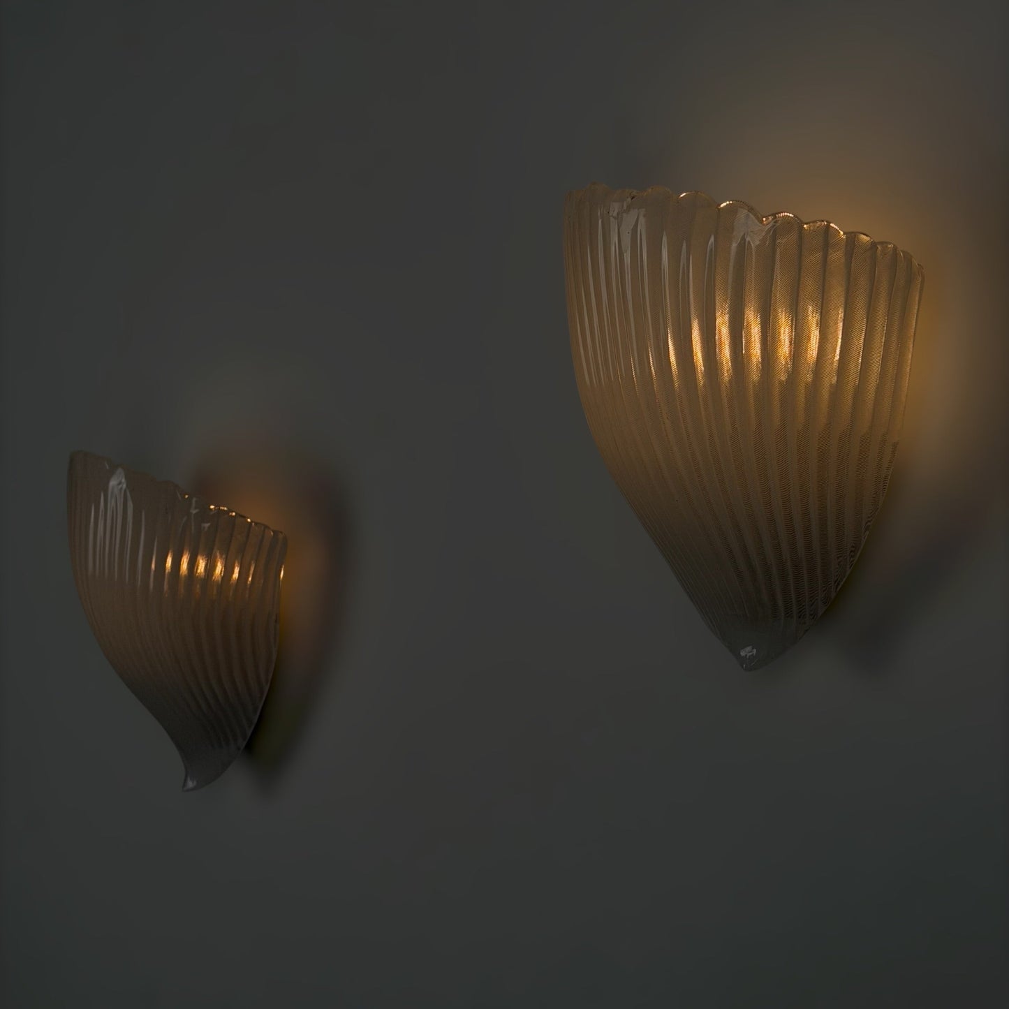 Pair of Model 5777 "Reticello" Wall Sconces by Carlo Scarpa for Venini, 1930s Sconces