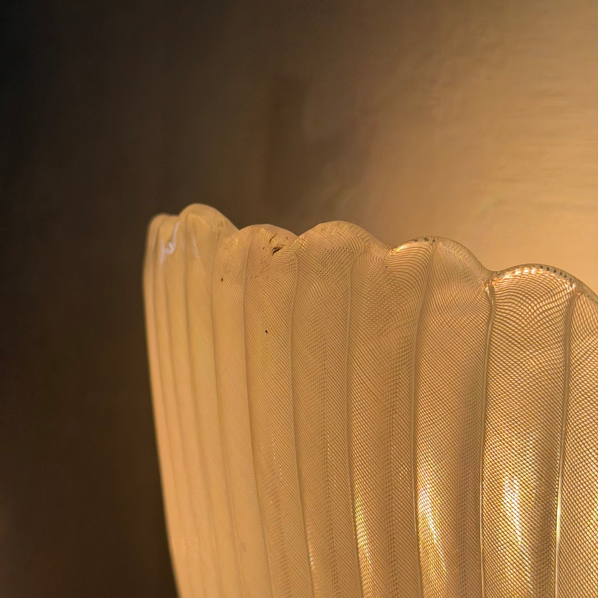 Pair of Model 5777 "Reticello" Wall Sconces by Carlo Scarpa for Venini, 1930s Sconces