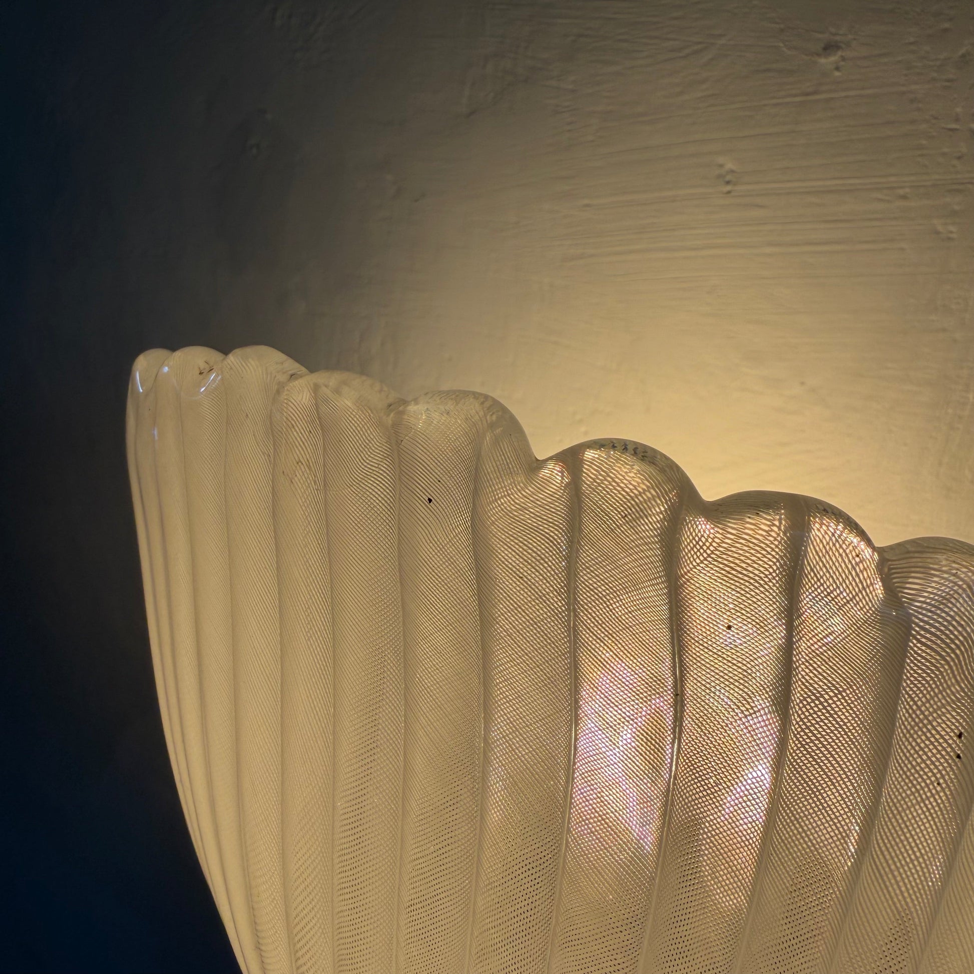 Pair of Model 5777 "Reticello" Wall Sconces by Carlo Scarpa for Venini, 1930s Sconces